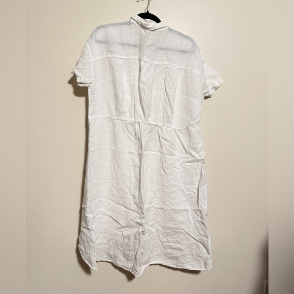 Eileen Fisher Blouse Tunic Top Small Button Down Irish Linen - Picture 7 of 7